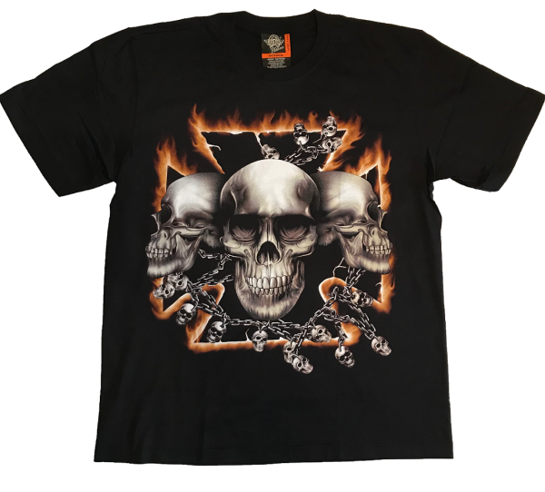 Dreikopf Schädel - 4219