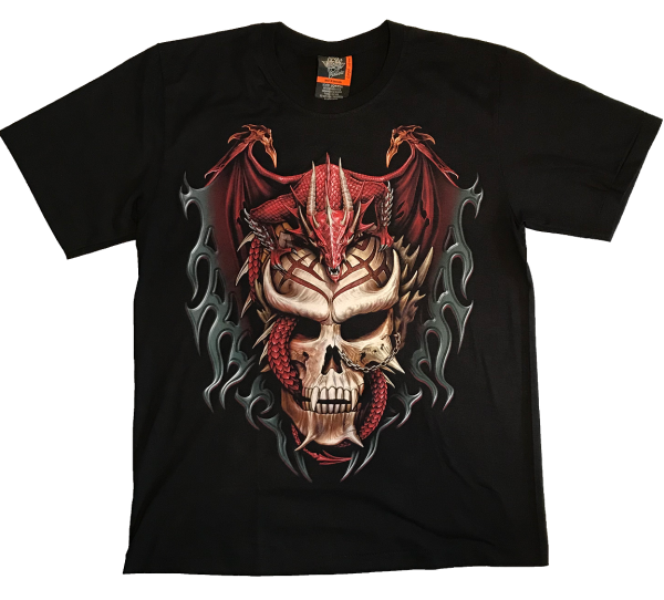 Dragon Skull - Totenkopf mit Drache