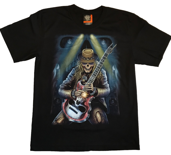 Heavy Metal Skelett Gitarrist