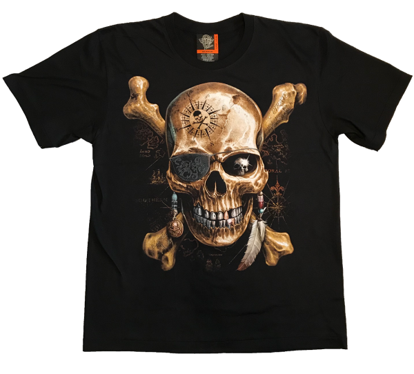 Piraten Totenkopf Kompass