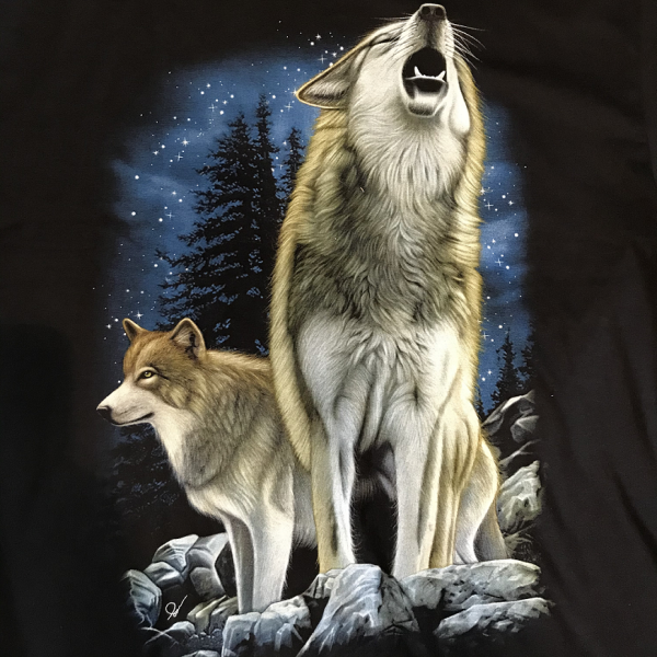 Heulender Wolf - 2 Wölfe